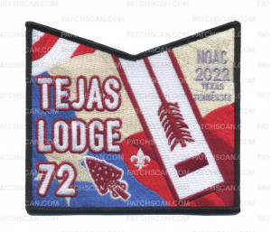 Patch Scan of East Texas Area Council- NOAC 2022 Bottom Piece (American Flag)