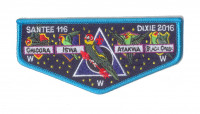 Santee 116 Lodge Flap Blue Pee Dee Area Council #552 - merged with Indian Waters Council #553