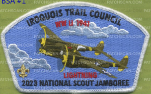 Patch Scan of 400494 - 2023 National Scout Jamboree - WW II 1941