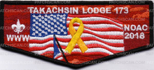 Patch Scan of Takachsin Lodge 173 (Sunset Flap) NOAC 2018