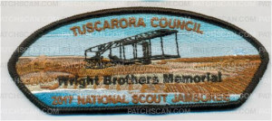Patch Scan of Tuscarora 2017 National Jamboree Wright Brothers