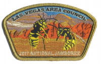 2017 National Jamboree - Las Vegas Area Council - Bees - Gold Metallic Border Las Vegas Area Council #328
