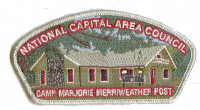 NCAC Camp Marjorie Post CSP Silver Metallic Border National Capital Area Council #82