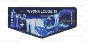 Patch Scan of Wyona Lodge NOAC 2022 Water (Flap) Blue