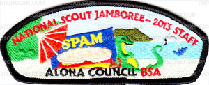 Patch Scan of 2013 Jamboree- Aloha Council- #213190