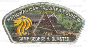 Patch Scan of NCAC Camp George H. Olmsted CSP Silver Metallic Border