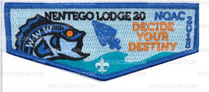 Patch Scan of Nentego Lodge 20 NOAC 2018 Flap 