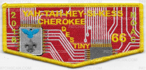 Patch Scan of Yah-Tah-Hey-Si-Kess Cherokee Destiny - pocket flap