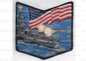 Patch Scan of 2018 NOAC Pocket Patch USS Arkansas (PO 87821)