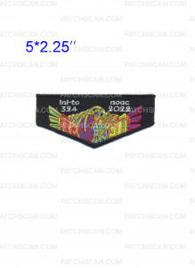Patch Scan of Ini-To 324 Noac 2022 Delegate Flap (Black)