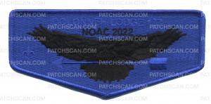 Patch Scan of Colonneh Lodge 137 Blue NOAC 2022 Flap (Blue) 