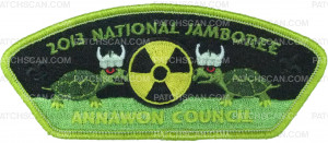 Patch Scan of TB 207198A Annawon Jambo CSP Turtles/Nuclear 2013