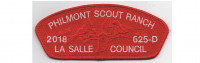 Philmont CSP Red Border (PO 87749) La Salle Council #165