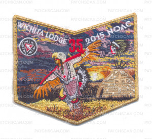 Patch Scan of K123913 - Northwest Texas Council - Trader Pocket (Gold Metallic)