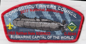 Patch Scan of CRC National Jamboree 2017 Nathan Hale #9