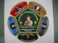 Scout Founding Father Center Emblem Hudson Valley Council #374