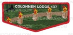 Patch Scan of Colonneh Lodge 137 (Pillars of Fire) Red Border