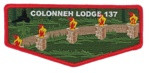 Colonneh Lodge 137 (Pillars of Fire) Red Border Sam Houston Area Council #576