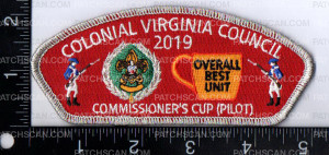 Patch Scan of Colonial Virginia Council Overall Best Unit Commissioner’s Cut Pilot 