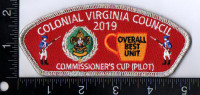Colonial Virginia Council Overall Best Unit Commissioner’s Cut Pilot  Colonial Virginia Council #595