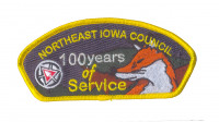 K123228 - TIMMEU LODGE 100 YEARS OF SERVICE (CSP) Northeast Iowa Council #178