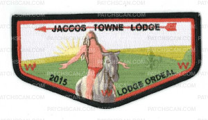 Patch Scan of BSA COA Jaccos Lodge Ordeal 2015 Flap