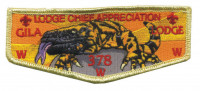 Gila Lodge Chief Appreciation (gold border) Yucca Council #573