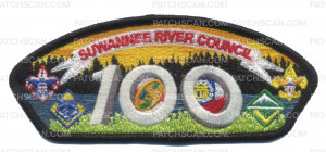 Patch Scan of Suwannee River Council 100th Anniversary(Water & Trees)