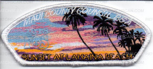 Patch Scan of Maui County Council Sunset At Lahaina Beach FOS 2018