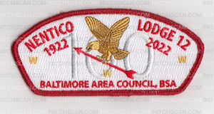 Patch Scan of Nentico Lodge 100th Anniversary CSP