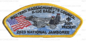 Patch Scan of 2023 NSJ Western Mass F-15C Eagle (Yellow) 