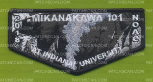 Patch Scan of MIKANAKAWA 101 NOAC 2018 Flap (Hearts and Wills United)  