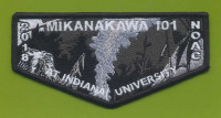 MIKANAKAWA 101 NOAC 2018 Flap (Hearts and Wills United)   Circle Ten Council #571