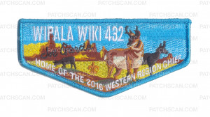 Patch Scan of Home of the 2016 Western Region Chief Flap
