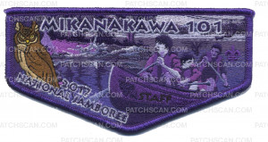 Patch Scan of mikanakawa 101 2017 National Jamboree Pocket Flap- Staff