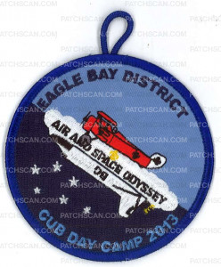 Patch Scan of X168958A EAGLE BAY DISTRICT CUB DAY CAMP 2013 