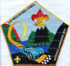 Patch Scan of Los Angeles Area Council National Jamboree 2013 - Jacket Patch 