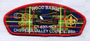 Patch Scan of AR0194B - CVC Wood Badge Red