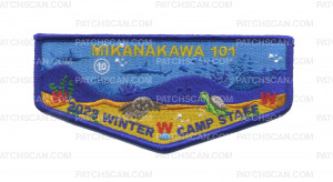 Patch Scan of MIKANAKAWA 101 2023 Winter Camp STAFF Flap
