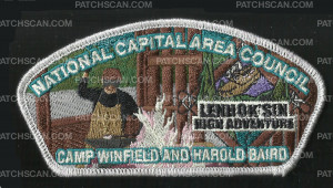 Patch Scan of NCAC Lenhok'sin Camp Winfield and Harold Baird CSP Silver Metallic Border