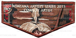 Patch Scan of P23766 Montana Artist Series 2015 Charlie Russell OA Flap