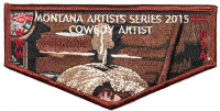 P23766 Montana Artist Series 2015 Charlie Russell OA Flap Montana Council #315