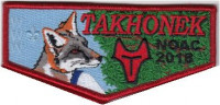 Takhonek NOAC 2018 Pinnacle Creek Flap Buckskin Council #617