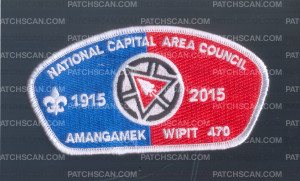 Patch Scan of K124349 - National Capital Area Council - Amangamek Wipit 470 CSP