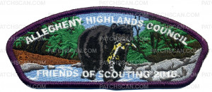 Patch Scan of Allegheny FOS - Purple Border