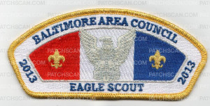 Patch Scan of 33116 - Baltimore Area Council 2014 Eagle Scout CSP Patch