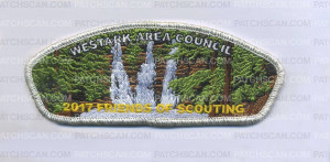 Patch Scan of Westark Area Council- FOS 2017 - Silver Metallic Border