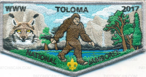 Patch Scan of WWW TOLOMA 2017 National Jamboree Pocket Flap 