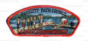 Patch Scan of Patriots Path Council - A Scout is Trustworthy