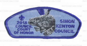 Patch Scan of 2018 Council Court of Honor (Blue Border) CSP